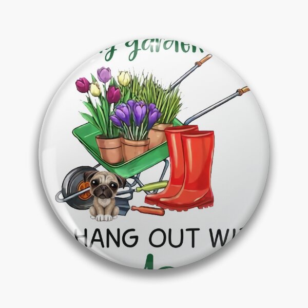 Item preview, I Just Want to Work in My Garden and Hang Out With My Dog designed and sold by BugattiDivo58.