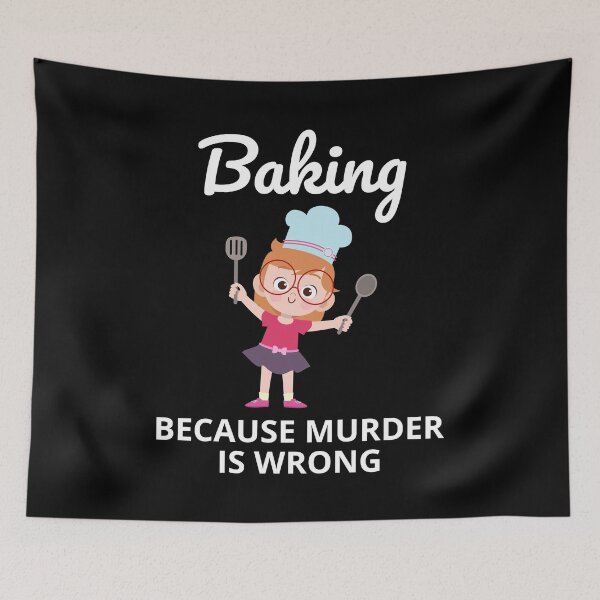Item preview, Baking Baker Bakery Bake Murder Cook Chef Funny designed and sold by CuteDesigns1.