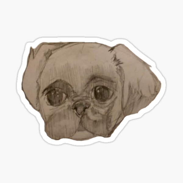 Free Pugs Stickers Redbubble - pug decal id roblox