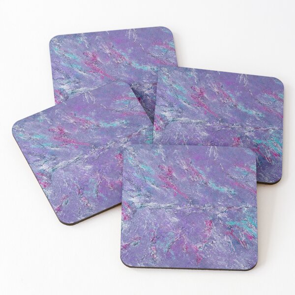 Item preview, Purple Thunder with Turquoise, Silver and Turquoise Lightening Abstract Art Work designed and sold by Ilana Khoshsima.