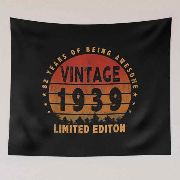 Item preview, Funny 82nd Birthday Gift 82 Years Old Vintage Born in 1939 designed and sold by ADAMANDREWSAU.