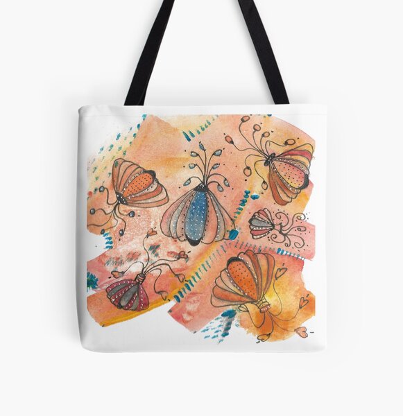 Abstract bug like patterns All Over Print Tote Bag