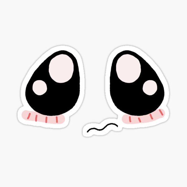 Big sad face  Sticker for Sale by officalimelight