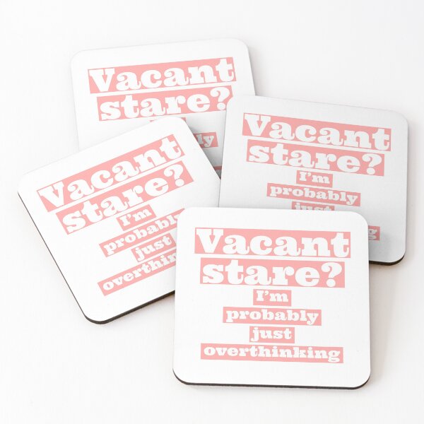 Item preview, I'm probably just overthinking. (Pink and white) designed and sold by Thought2reality.