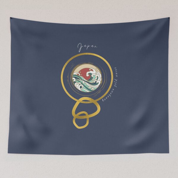 Item preview, Gold waves Japan designed and sold by Antonio Cirrincione.