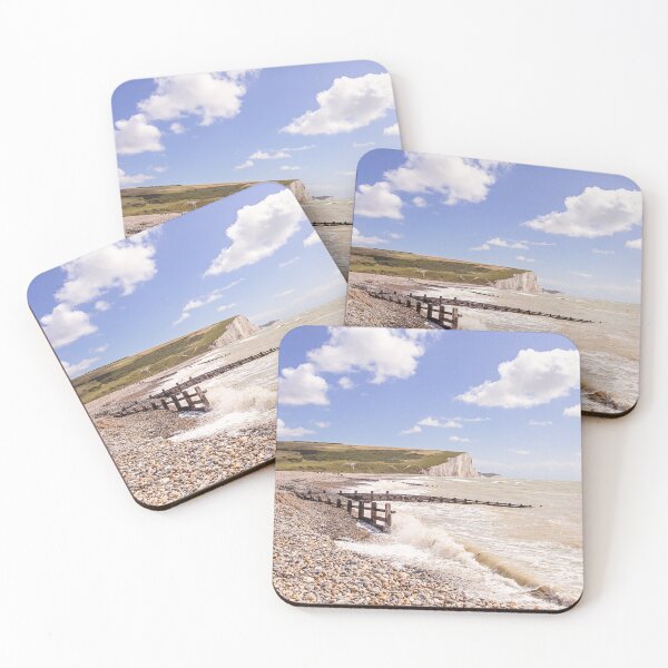 Item preview, Cuckmere Haven beach and the Seven Sisters cliffs designed and sold by Zoe Power.