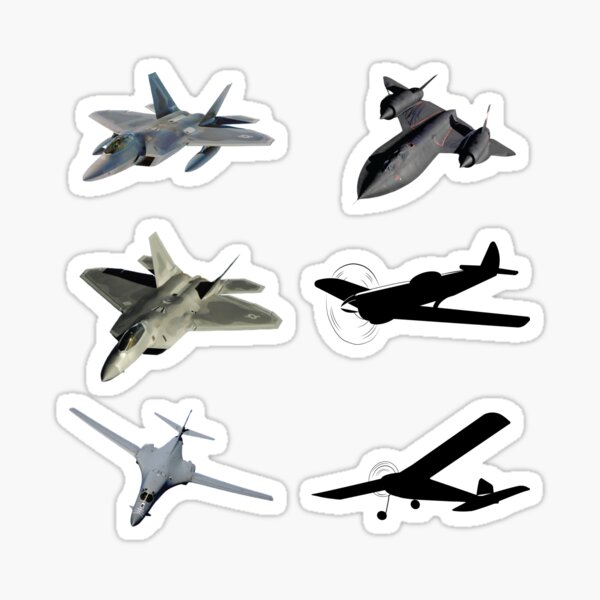 Item preview, Airplane Sticker Pack - 6 airplane stickers on one sheet! designed and sold by WilsonCreekArts.