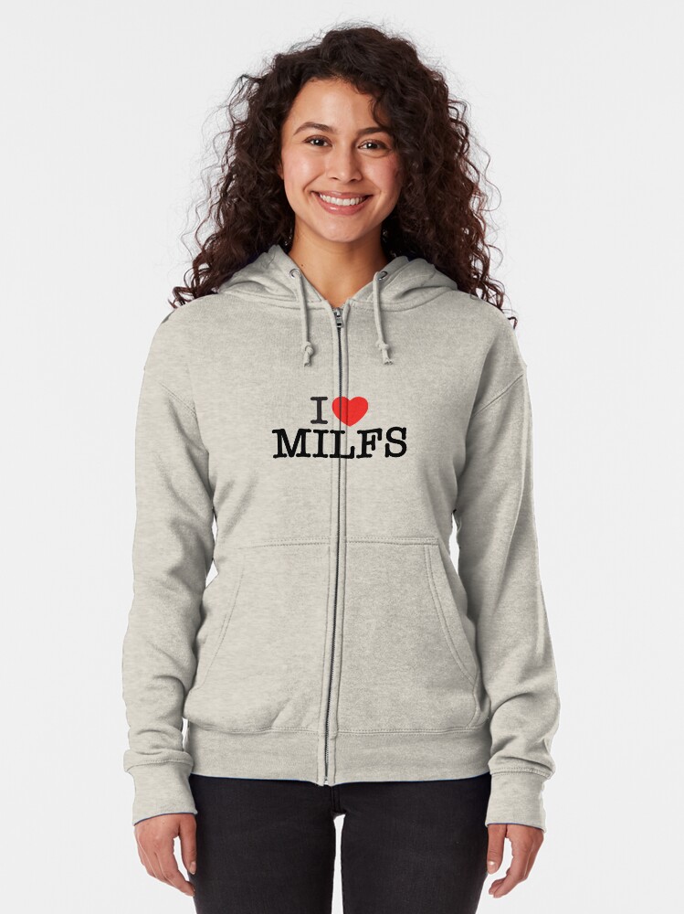 i heart milfs moletom com capuz