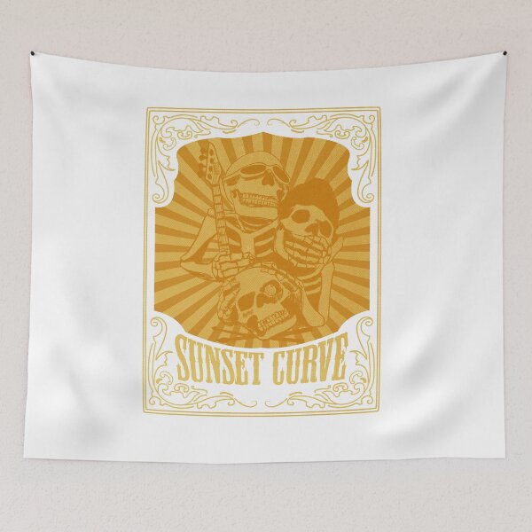 Item preview, SUNSET CURVE BAND TSHIRT #4 designed and sold by ARTCLX.