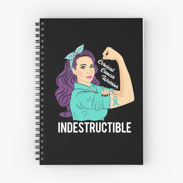 Item preview, Cervical Cancer Warrior Indestructible Awareness Support designed and sold by ZNOVANNA.