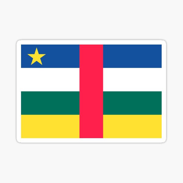 Central African Republic Flag Sticker