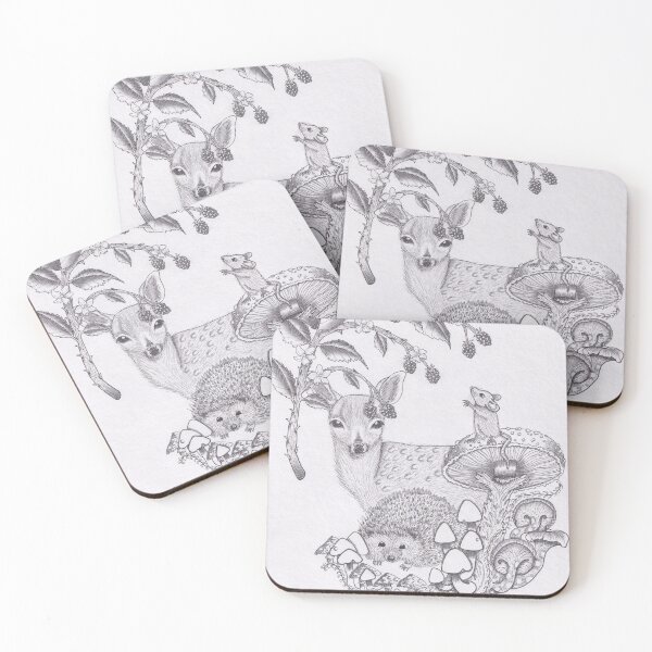 Item preview, Woodland animals designed and sold by marthasaurus.
