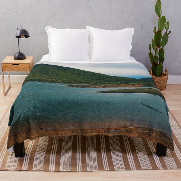 Item preview, lago tranquilo rodeado de cimas de montañas designed and sold by Bizarro23.
