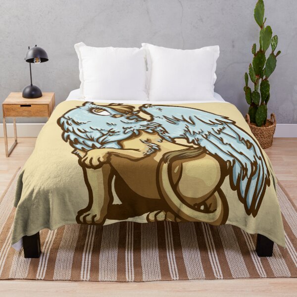 Item preview, Griffin in Pale Blue and Gold designed and sold by RJKpoyp.