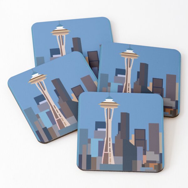 Artikelvorschau, Seattle Skyline Illustration entworfen und verkauft von Sophieambr.