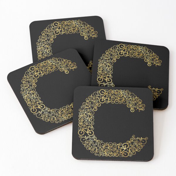 Item preview, Letter C Gold Bicycles  designed and sold by Alladin7.