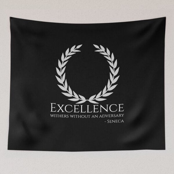 Item preview, Excellence Withers Without An Adversary - Seneca - Stoic Philosophy Quote designed and sold by Styrman.