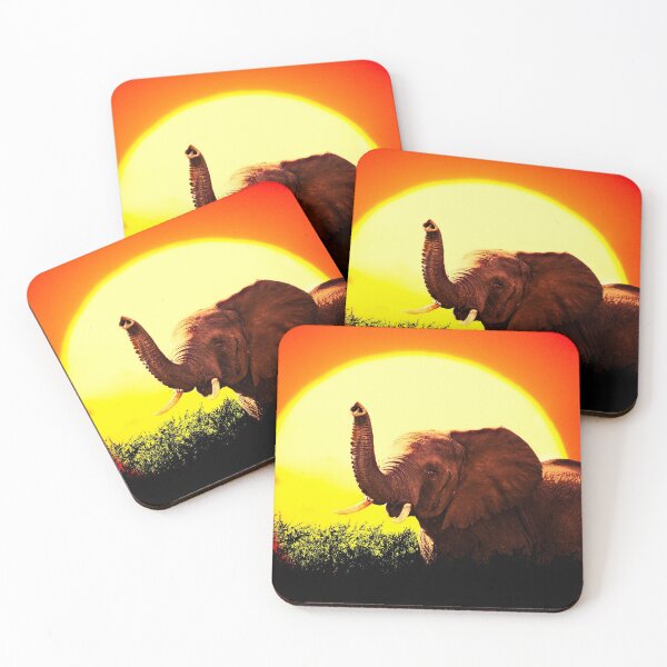 Item preview, Elephant calling at sunset designed and sold by Hajakely.