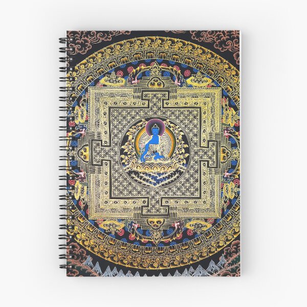 Item preview, Rose Gold Amoghasiddhi Thangka Mandala designed and sold by GuyBlank.