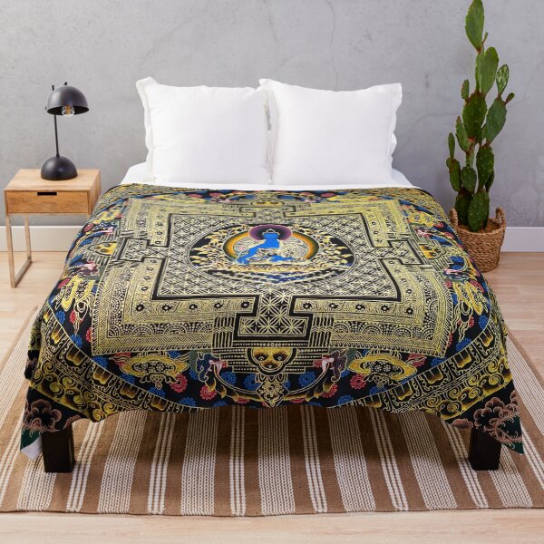 Item preview, Rose Gold Amoghasiddhi Thangka Mandala designed and sold by GuyBlank.