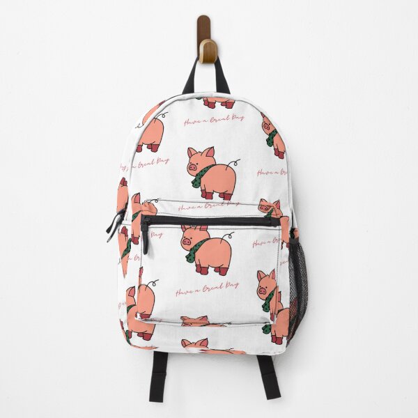 Item preview, Have a Great Day; Pig looking back designed and sold by CheerfulHeart17.
