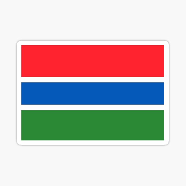 Gambia Flag Sticker