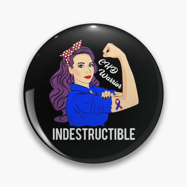 Item preview, CHD Awareness Warrior Indestructible Heart designed and sold by ZNOVANNA.