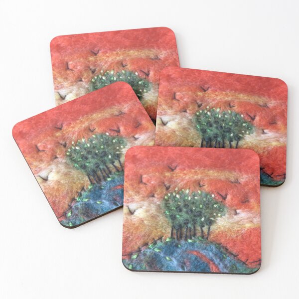 Item preview, The Copse Felted Textile Art designed and sold by Wendy Early Textile Art.