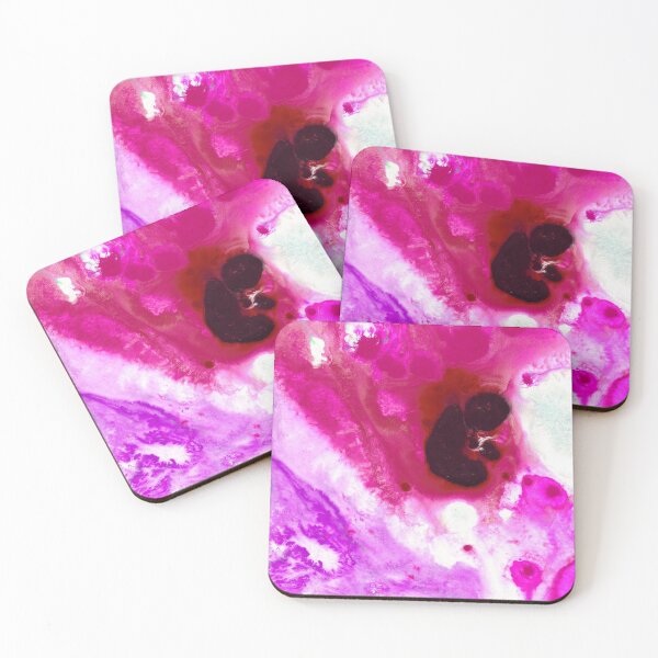 Artikelvorschau, Neue abstrakte Kunst in Rosa und Weiß von Sharon Cummings entworfen und verkauft von Sharon Cummings Art.