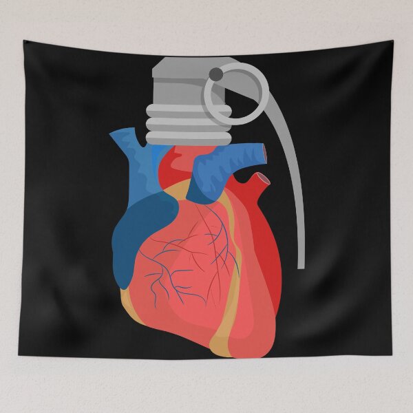 Aperçu de l'œuvre Grenade coeur créée et vendue par zakariadesigner.