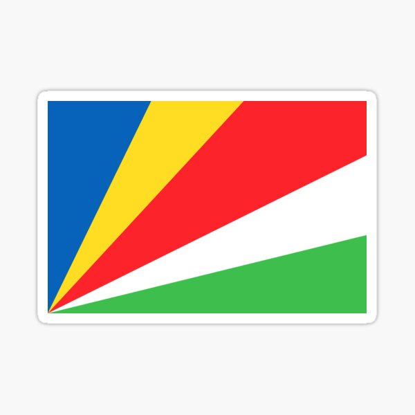 Seychelles Flag Sticker