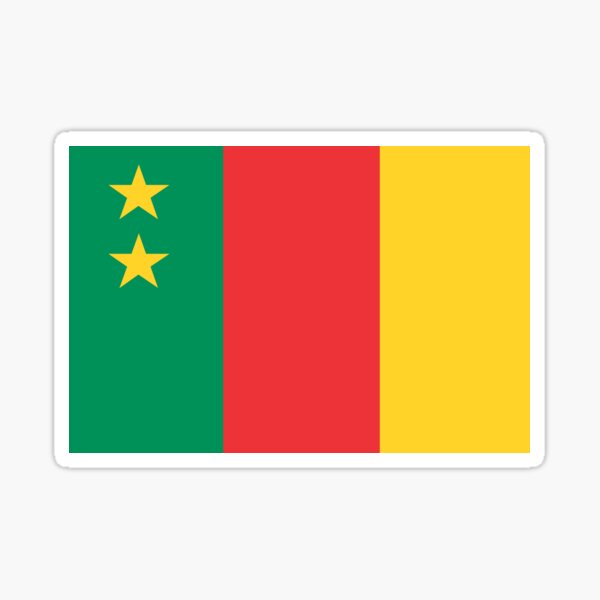 Old Cameroon Flag Sticker