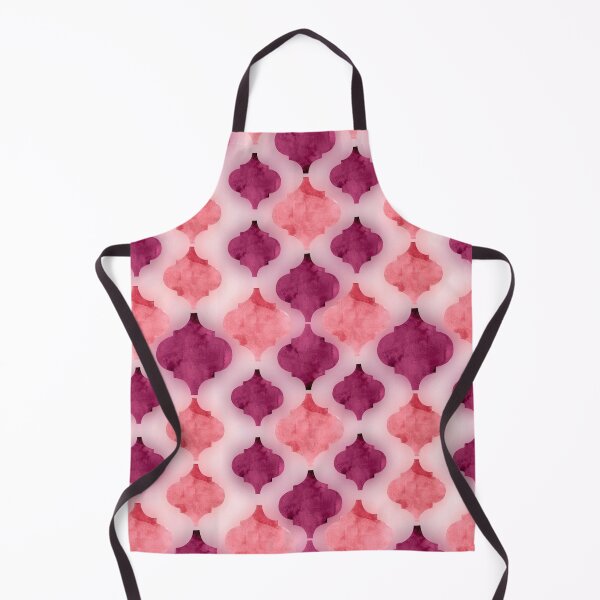 Item preview, Marbled quatrefoil pattern in shades of pink and magenta designed and sold by Bonheurem.