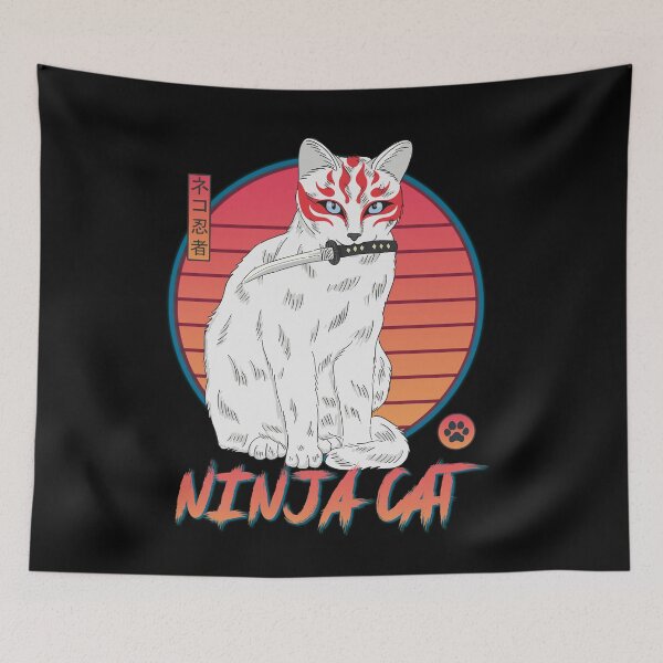 Item preview, ninja cat designed and sold by aref54311.