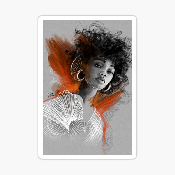 Glowing Frills Sticker