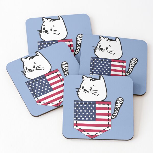 Item preview, Patriotic Pocket Pussy - Cat Lover -  American Patriot designed and sold by PosterpartyCo.