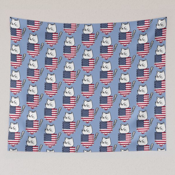 Item preview, Patriotic Pocket Pussy - Cat Lover -  American Patriot designed and sold by PosterpartyCo.