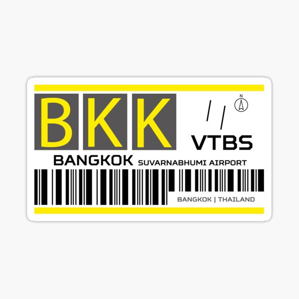 Item preview, Destination Bangkok Airport designed and sold by avionuts.