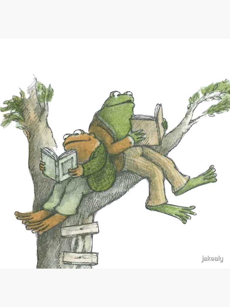 Frog and Toad reading in tree Tote Bag for Sale by jakealy