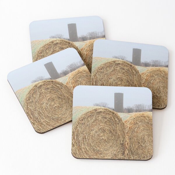 Item preview, Large Round Hay Bales in a Farm Field designed and sold by Jared Davies.