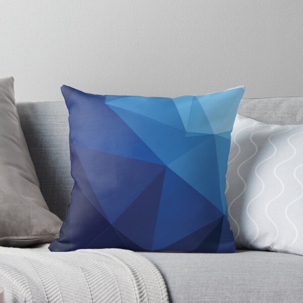 Item preview, Blue geometric pattern, polygonal pattern designed and sold by zozo-shop.