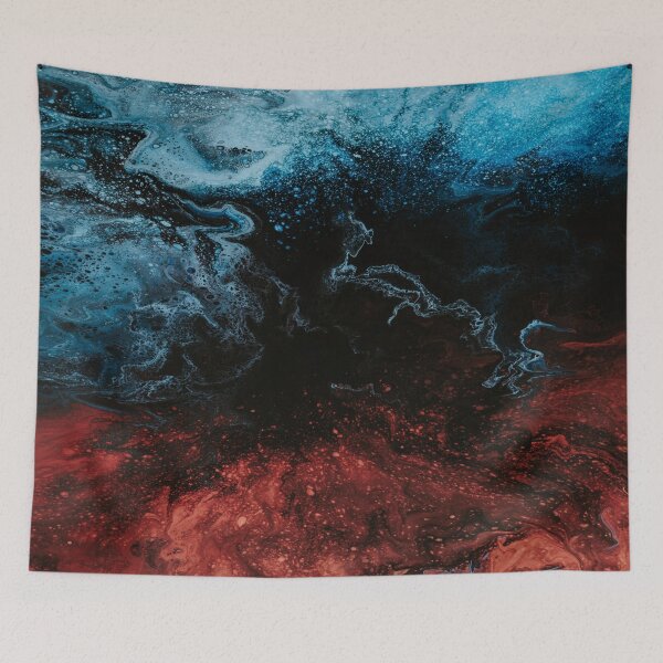 Item preview, Black Blue Red Marble Art. designed and sold by BEyourself be.