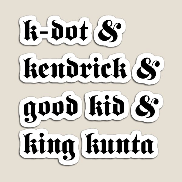 Kendrick Lamar - i (DAMN. / king logo) Magnet for Sale by gd19