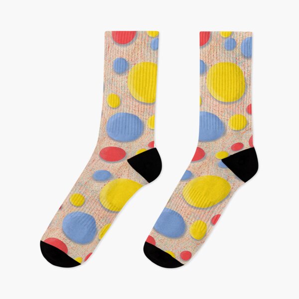 Item preview, Bright geometric ellipses on hessian hatched background designed and sold by sueshorman.