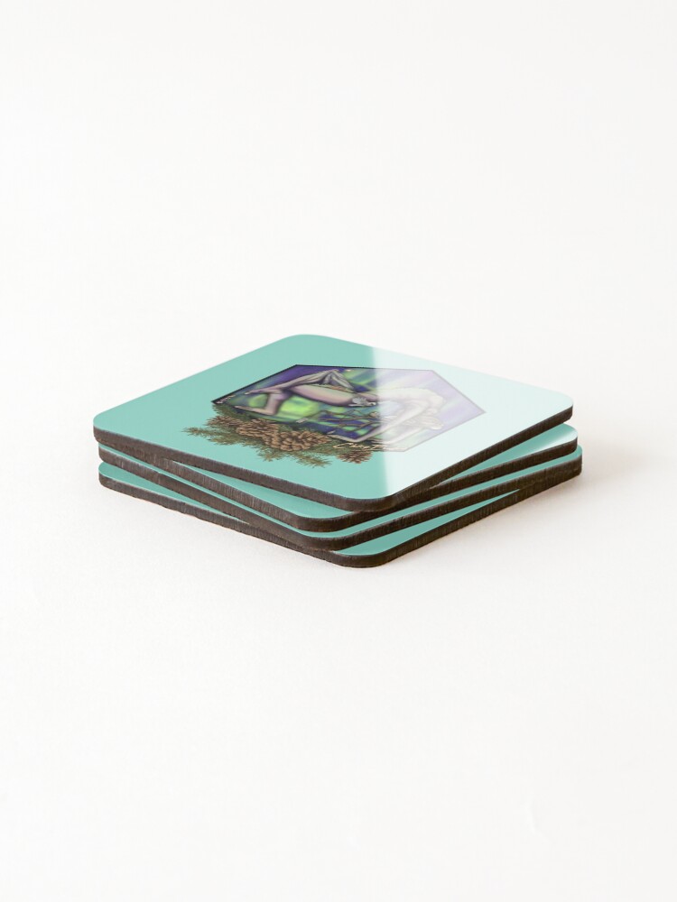 Thumbnail 4 of 5, Coasters (Set of 4), Escape Into The Wild designed and sold by Rabbitfool.