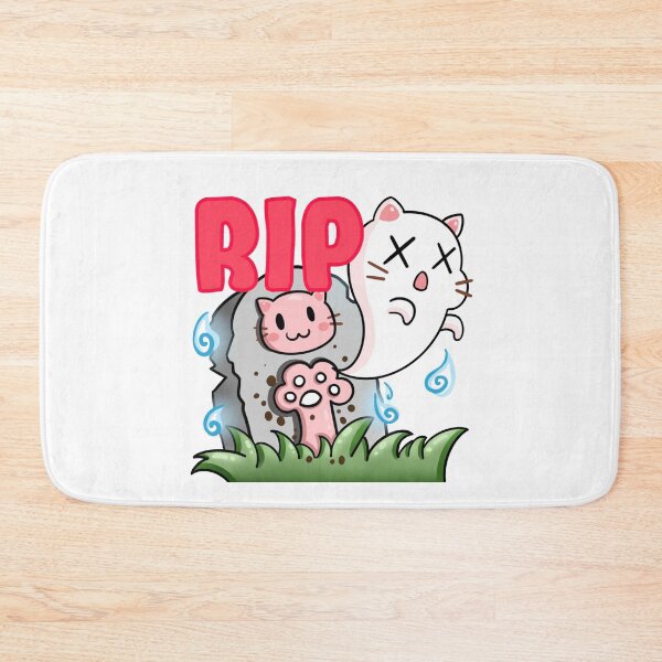 Item preview, RIP Kitty With Text | Cat Emote | Pink Cat | Matching Couple Shirt designed and sold by HuggyandKiss.
