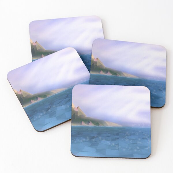 Item preview, Magical Island Seascape - low poly designed and sold by zazuzanta.