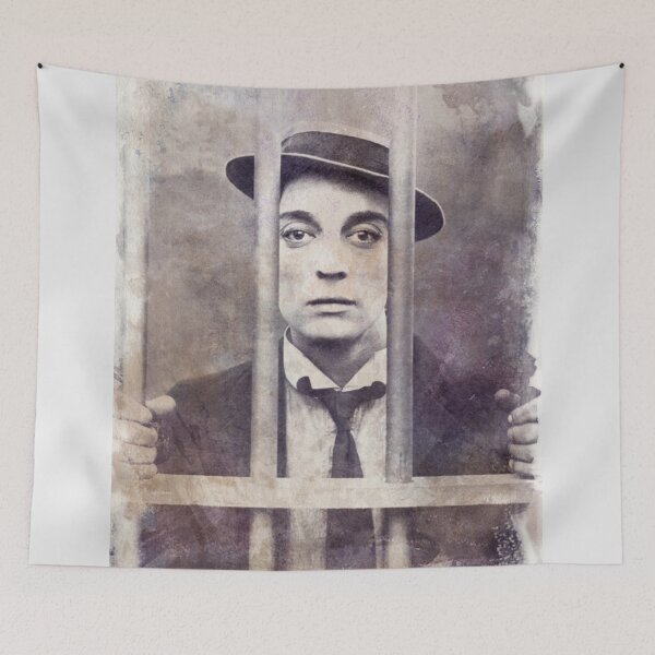 Item preview, Buster Keaton - Cops - Watercolor Vintage - D18 designed and sold by DecoVintage.