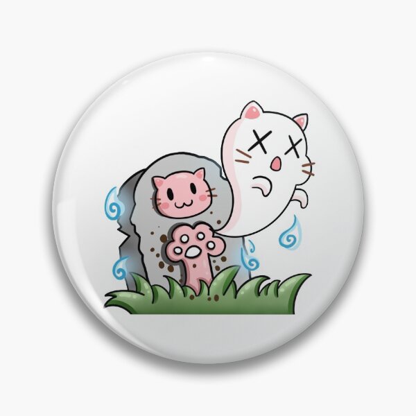 Item preview, RIP Kitty Without Text | Cat Emote | Pink Cat | Matching Couple Shirt designed and sold by HuggyandKiss.