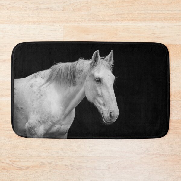 Item preview, Lusitano horse portrait in black and white. Cute and friendly looking animal. designed and sold by AylaHarbich.